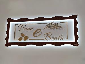 Realizzazione Pannelli e targhe retroilluminate - Pane e Fantasia