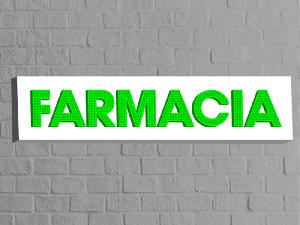 Realizzazione insegne con lettere scatolate luminose - Farmacie