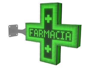 Realizzazione insegna a croce bifacciale - Farmacia