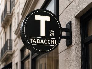 Realizzazione insegna bifacciale tonda in dibond alluminio o plexiglass