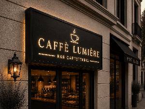 Realizziamo insegne luminose in dibond alluminio traforate